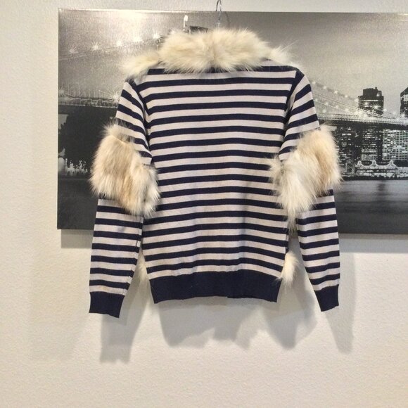 Weekend MaxMara Rabbit Fur Knit Cardigan SZ S - Picture 7 of 10